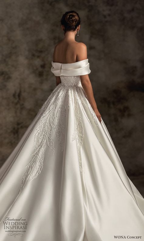 Wona Concept, Princess Bridal Gown, Off Shoulder Wedding Dress, Princess Bridal, Wedding Ideas Dresses, Wedding Dresses Satin, Dream Wedding Ideas Dresses, Maggie Sottero, Popular Dresses