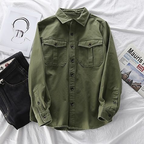 Double Pocket Shirt, Mens Work Shirts, Cargo Shirts, Fall Shirt, Men Tops, Pocket Shirt, Fall 2023, Work Shirts, Fall Shirts