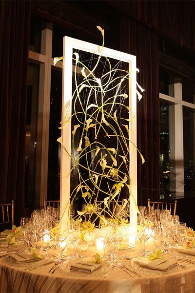 Abstract Centerpieces, Unusual Centerpieces, Tantawan Bloom, Art Deco Centerpiece, Lilies Wedding, Event Centerpieces, Lily Art, Mini Calla Lilies, Table Background