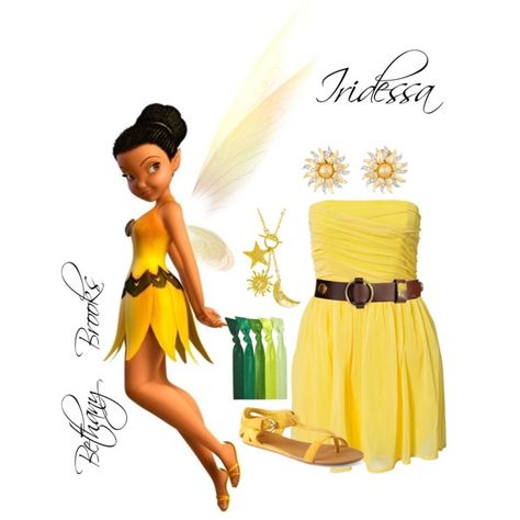 "Iridessa" by bethanybrooks on Polyvore Iridessa Costume, Fairies Outfits, Tinkerbell Disneybound, Disney Prom Dresses, Tinkerbell Halloween Costume, Faith Trust And Pixie Dust, Disney Prom, Best Craft Ideas, Fairy Costume Diy