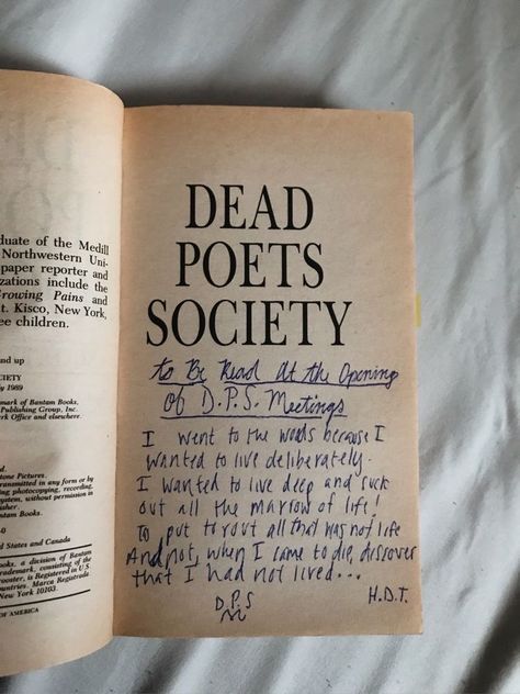 Dead Poets Society Book, Dead Poets Society Quotes, Dead Poets Society Aesthetic, Society Quotes, Oh Captain My Captain, An Open Book, Captain My Captain, Book Annotation, Dead Poets Society