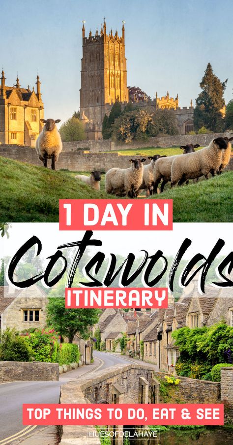 Discover the ultimate 1 day Cotswolds itinerary, packed with the best things to see and do in this charming region of England. From exploring picturesque villages like Bibury and Bourton-on-the-Water to indulging in traditional English tea, this guide covers all the must-visit attractions in the Cotswolds. Your perfect 24 hours in the Cotswolds England await! Things to do in Cotswolds, pretty villages to see in the Cotswolds England, day trip to Cotswolds from London, Cotswolds in one day Traditional English Tea, The Cotswolds England, Day Trip From London, Cotswold Villages, England Countryside, Cotswolds England, Dublin Travel, Day Trips From London, English Tea