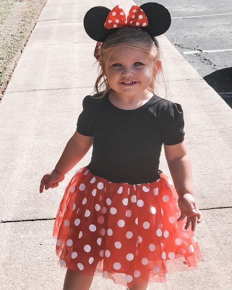 Diy Minnie Mouse Costume Toddler, Mini Mouse Halloween Costumes, Toddler Girl Halloween Costume Ideas, Minnie Mouse Costume Kids, Halloween Costumes Toddler Girl, Toddler Halloween Costumes Girl, Minnie Mouse Costume Toddler, Minnie Mouse Costume Diy, Toddler Girl Halloween Costume