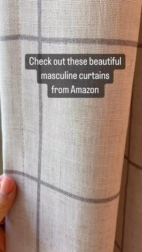 If you are looking for masculine curtains look no farther. These blackout curtains feel modern and cozy. They will work for boys rooms… | Instagram Masculine Office Curtains, Man Cave Curtains, Masculine Drapes, Manly Curtains, Masculine Window Treatments, Boys Room Curtain Ideas, Masculine Curtains, Curtains For Boys Room, Curtains For Boys Bedroom