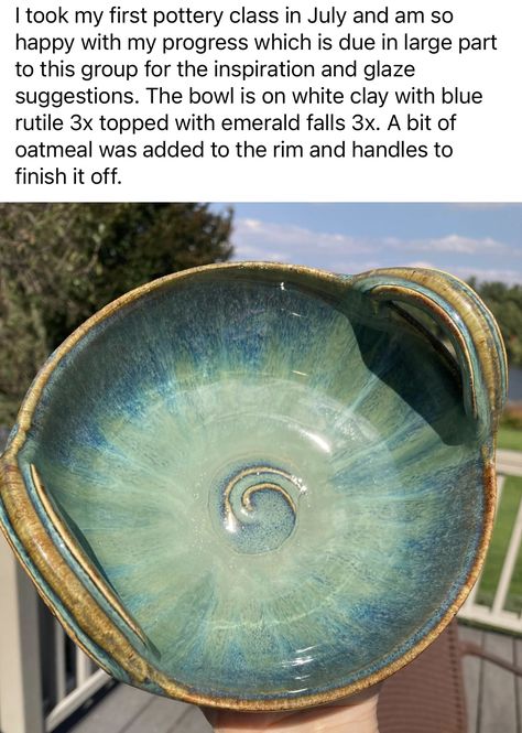 Blue Rutile Glaze Combos, Blue Rutile Glaze, Pottery Glaze Recipes, Ceramic Totems, Glaze Painting, Blue Rutile, Clay Forms, Ceramics Glaze, Frozen Pond