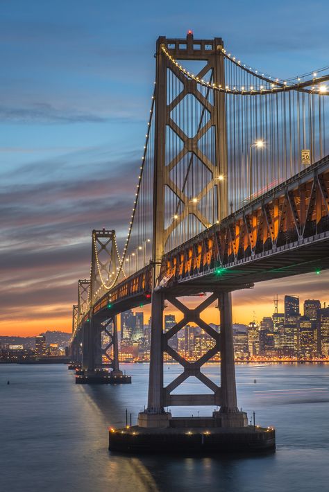 Sf Wallpaper, Bay Bridge San Francisco, Bridge Over Troubled Water, Pacific Coast Highway, Beautiful Moon, City Aesthetic, San Francisco Bay, San Francisco Bay Area, Bay Bridge