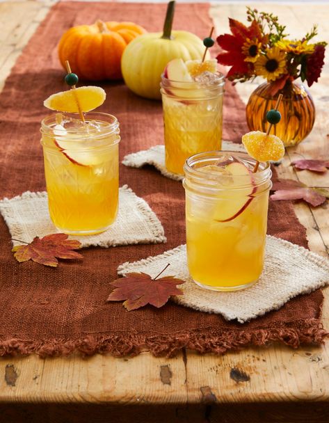 countryliving Cider Mule, Acorn Cookies, Spiked Cider, Cheddar Cornbread, Ginger Honey Lemon, Fall Harvest Party, Fall Drink, Mule Recipe, Harvest Salad