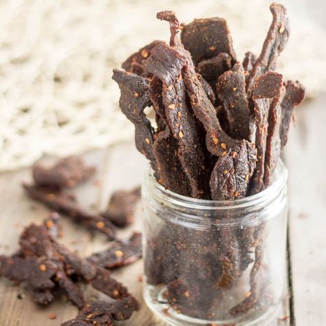 Hot And Spicy Beef Jerky Recipe, Home Made Beef Jerky, Spicy Beef Jerky Recipe, Spicy Beef Jerky, Beef Jerky Recipe, Homemade Beef Jerky, Jerky Recipe, Beef Jerky Recipes, Jerky Recipes