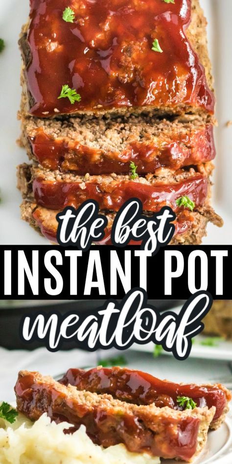 Pressure Cooker Meatloaf, Instant Pot Meatloaf, Beef Recipe Instant Pot, Sweet Glaze, Healthy Instant Pot Recipes, Instant Pot Recipes Chicken, Meatloaf Recipe, Grandmas Recipes, Instant Recipes