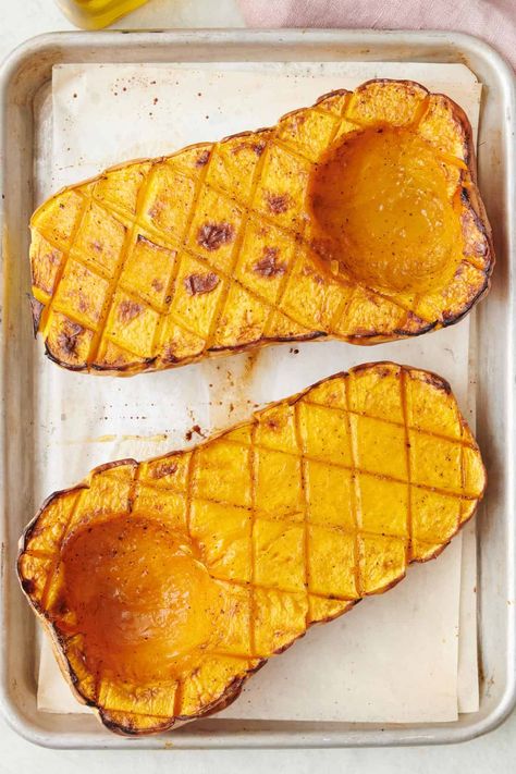 How To Roast Butternut Squash In Oven, Butternut Squash Oven, Oven Roasted Squash, Squash In Oven, Roast Butternut Squash, Oven Roasted Butternut Squash, Baked Butternut Squash, Cut Butternut Squash, Roasted Vegetables Oven