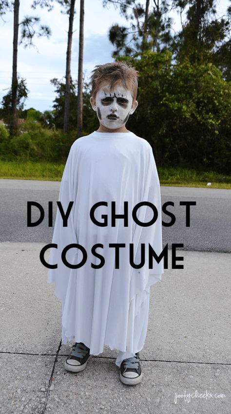 DIY Halloween Costumes for Boys - Ghost and Pirate Diy Halloween Costumes For Boys, Boy Ghost Costume, Easy Ghost Costume, Ghost Costume Kids, Halloween Costumes For Boys, Boys Halloween Costumes Diy, Diy Pirate, Costumes For Boys, Pirate Costume Diy