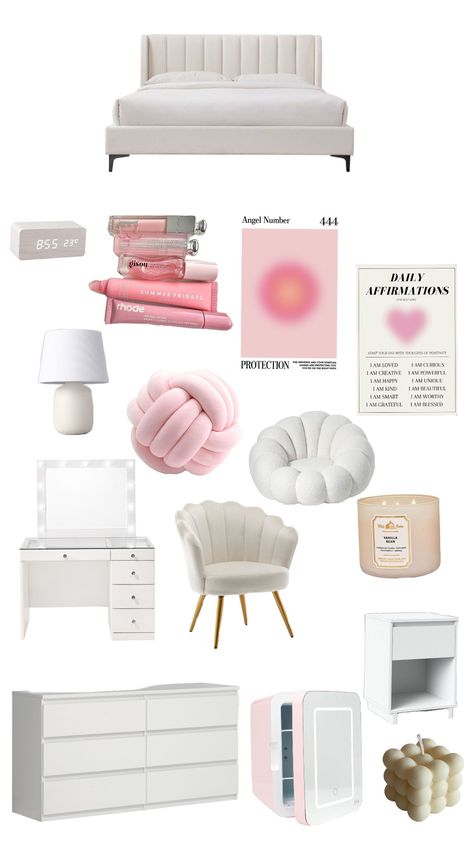 Aeshtetic/Coquette/Vanilla Girl bedroom!🎀 Vanilla Girl Bedroom, Vanilla Girl Room, Room Wishlist, Vanilla Girl, Cozy Room Decor, Dream Room Inspiration, Room Makeover Bedroom, Cozy Room, Dream Bedroom