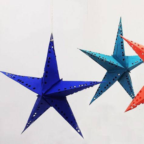 #Christmas #tree #star topper DIY 3d paper - DIY Christmas decorations - DIY Christmas decorations #dollar #store - #DIY Christmas decorations #for #kids - DIY Christmas #decorations #easy #cheap - Christmas star DIY #paper #3d #snowflakes Christmas Tree Star Topper Diy, Christmas Stars Diy, Stars Diy Paper, Christmas Star Making, Christmas Star Diy, Diy Christmas Decorations For Kids, 3d Christmas Star, Paper Diy Christmas, Diy Christmas Decorations Dollar Store