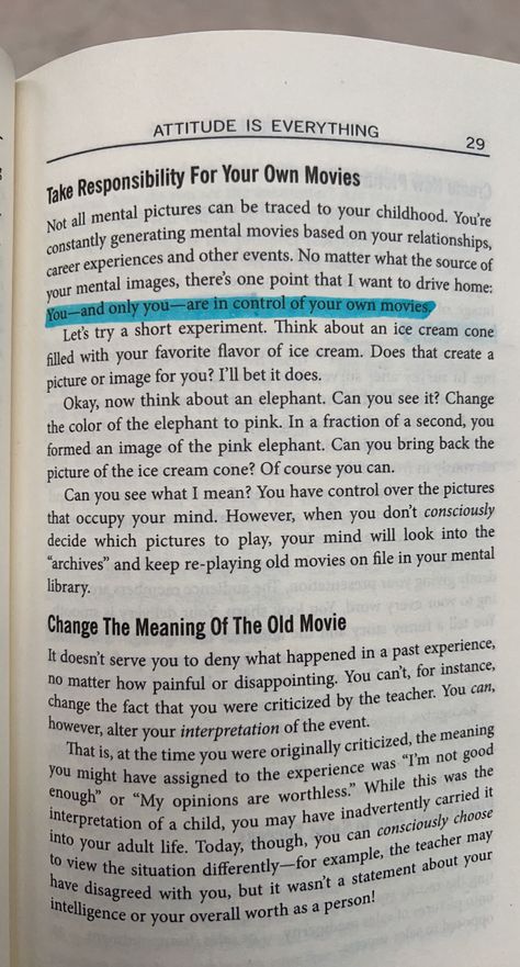 Attitude Is Everything Book, Books Snapchat, Fresh Girl Aesthetic, Books Summaries, Mindset Book, Everything Book, Healing Myself, Book Text, Success Books