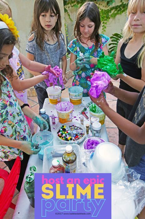 How to Host an Epic Slime Party Slime Making Party, Glow Stick Party, Slime Birthday, Slime Making, Slime Recipes, Slime Party, Diy Slime, Supply List, 11th Birthday