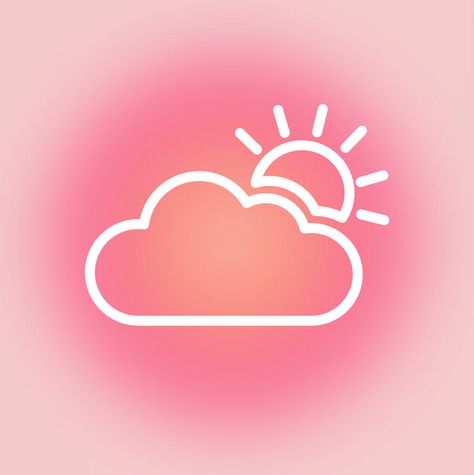 Pink And Orange Aesthetic App Icons, Sunset Icons For Apps, Pink Aura Icons For Apps, Pink And Orange App Icons, Aura App Icons, Sunset App Icon Aesthetic, Phone Reset, Asthetic Logos Apps Pink, Weather App Icon