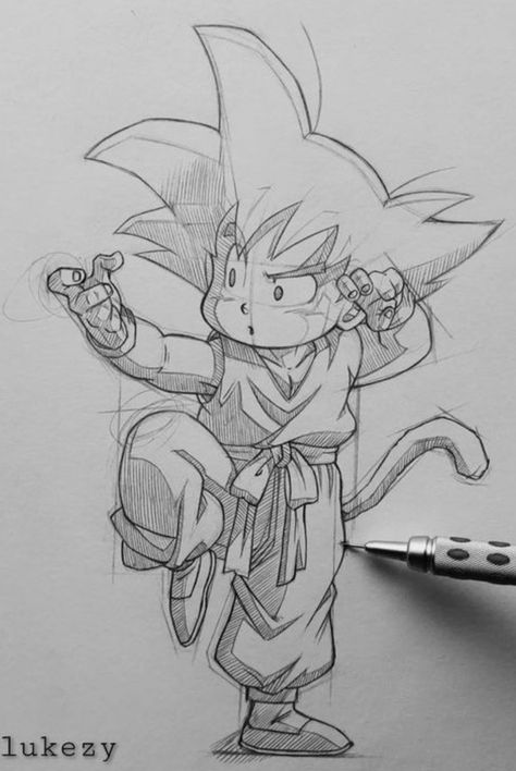 Gotik Tattoo, Dbz Drawings, Goku Drawing, Naruto Sketch Drawing, Dragon Ball Painting, Best Anime Drawings, Dragon Ball Art Goku, Anime Drawing Books, Dragon Ball Artwork