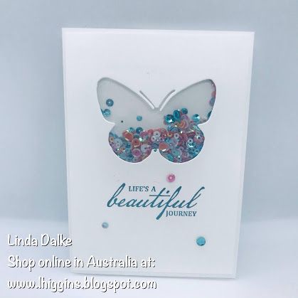 Linda Dalke: Video Tutorial: Easy Peasy Butterfly Shaker Card Shaker Cards Tutorial, 16 October, Fun Video, 13 October, 12 October, Interactive Cards, Shaker Cards, Life Is A Journey, Card Making Techniques