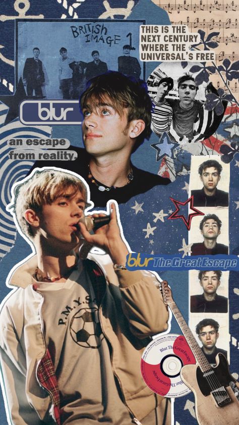 Blur | The Great Escape #shuffles #blur Blur Band, Demon Days, Dream Theater, Damon Albarn, Great Escape, Band Wallpapers, The Great Escape, Old Music, How To Work