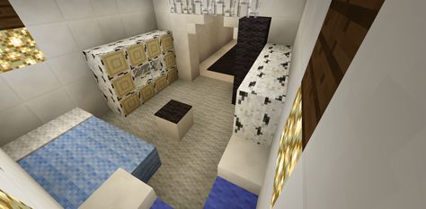 Minecraft Infirmary, Minecraft Interiors, Minecraft Interior, Minecraft Room, Hospital Interior, Minecraft Mod, Hospital Room, Ideas Minecraft, Minecraft Buildings