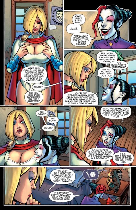 Power Girl Comics, Power Girl Dc, Power Girl Cosplay, Dc Comics Series, Secret Identity, Supergirl Dc, Harley Quinn Comic, Star Comics, Harley Quinn Art