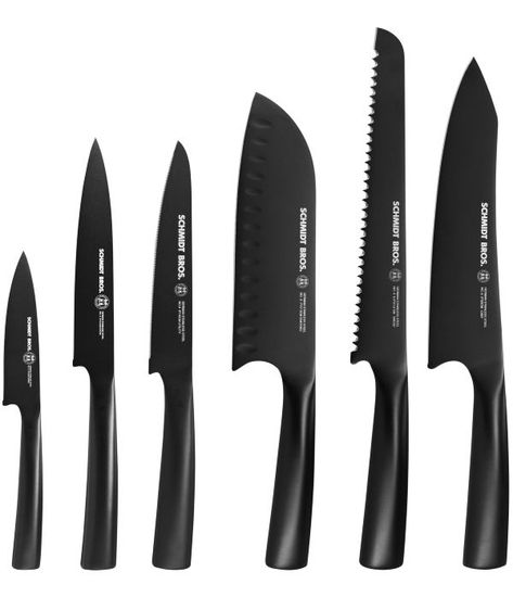 Black Kitchen Accessories, Professional Chef Knife Set, Black Utensils, Black Knife, Black Cutlery, Magnetic Knife Blocks, Tomato Knife, Kitchen Black, Chef Knife Set