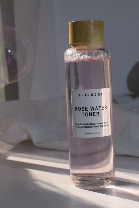 Face Tone, Rose Toner, Centifolia Rose, Rose Water Toner, Hydrating Toner, Beauty Products Photography, Rose Oil, Rose Water, Combination Skin