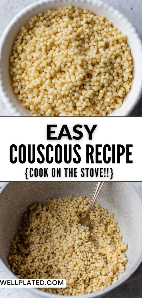 How To Season Couscous, How To Cook Pearl Couscous, How To Cook Couscous, Best Couscous Recipe, Cooking Couscous, Simple Couscous Recipes, Cook Couscous, Alternative To Rice, Pearl Couscous Recipes