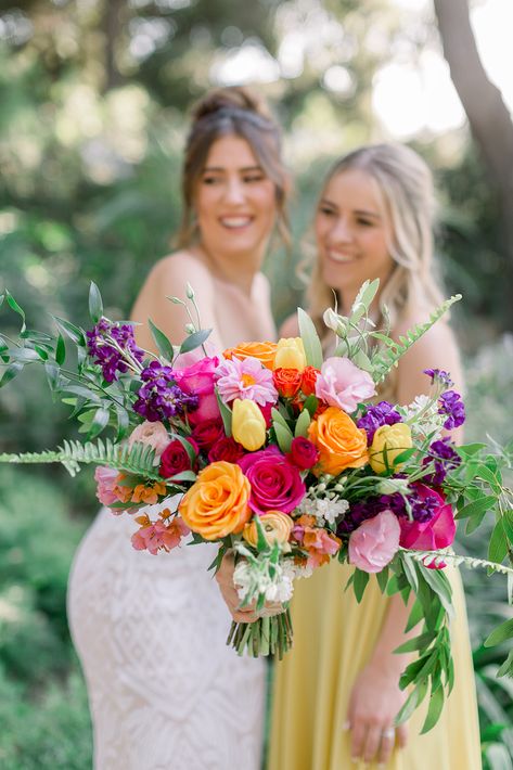 Bright Wedding Bouquet, Colorful Bridal Bouquet, Wedding Bouquet Ideas, Colorful Wedding Bouquet, Bright Wedding Colors, Bright Wedding Flowers, Vibrant Wedding, Colorful Wedding Flowers, Colourful Wedding