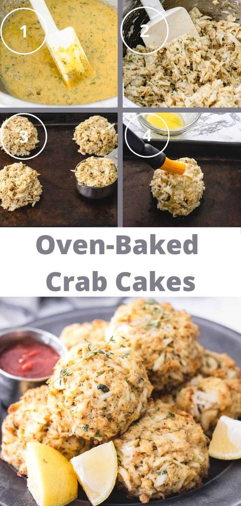 Oven Crab Cakes, Oven Baked Crab Cakes, Crab Cake Recipe Easy, Crab Cakes Recipe Best, Frozen Crab Cakes, Old Bay Crab Cakes, Crab Bake, Baked Crab Cakes, Homemade Crab Cakes