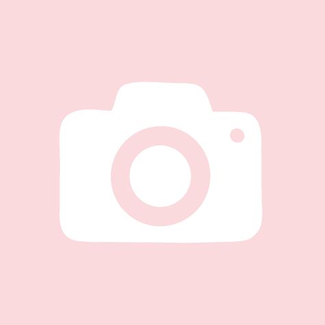 Cute Photos App Icon, Pink App Icon, Pink Camera, Camera Wallpaper, App Store Icon, Photo Rose, White Camera, Cute Wallpapers For Ipad, Future Wallpaper