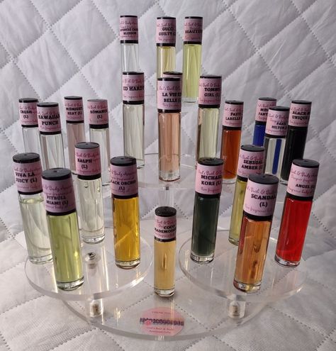 Enjoy our pure women fragrance roll-on body oils. Last all day long!! Perfume Oil Roll On, Perfume Roll On, Perfume Oils Fragrance For Women, Perfumes That Last All Day, Body Oil Perfume, Beauty Gift Basket, Perfume Combos, Hobby Aesthetic, Perfume Business