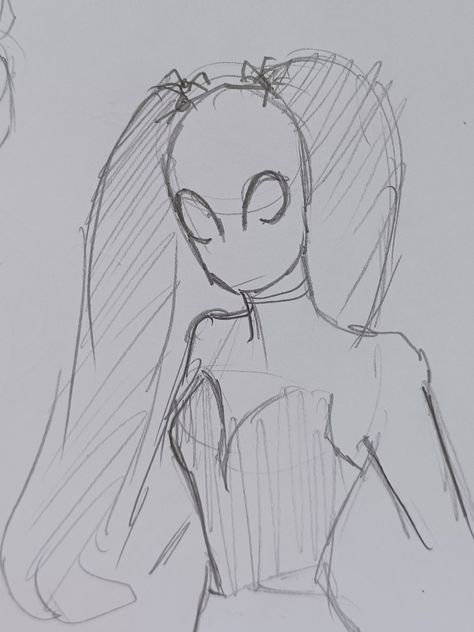 A sketch of a spidergirl design 🕷❤️ Sketch, Art, Design