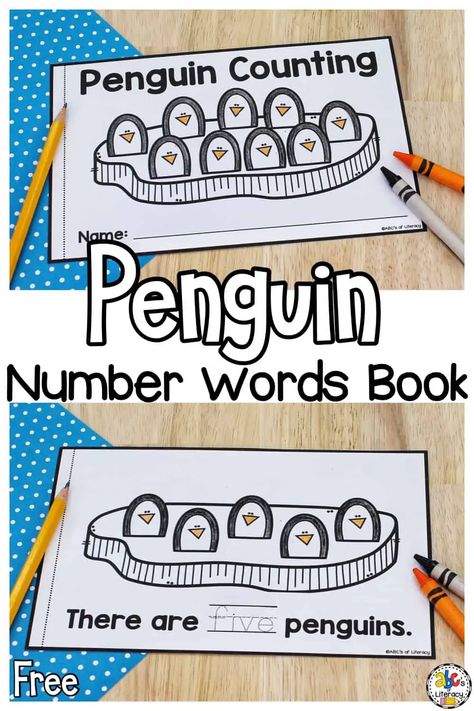 Artic Animals Preschool Math Activities, Penguins Theme Preschool, Polar Animals Preschool Activities Free, Penguin Counting Preschool, Penguins Craft Preschool, Preschool Penguin Theme, Penguin Math Preschool, Penguin Kindergarten Activities, Penguin Activities Preschool