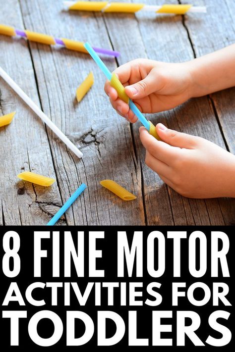 8 Fine Motor Activities for Toddlers | If you’re looking for fun quiet activities to keep kids entertained when you’re stuck indoors, there are heaps of ideas to strengthen the muscles in your child’s hands and fingers to help make handwriting easier. You can recreate many of these with items you already have on hand, like pipe cleaners, pom poms, and popsicle sticks, and they make for great busy bag ideas for children! #toddleractivities #finemotoractivities #finemotoractivitiesfortoddlers Toddler Fine Motor Activities, Occupational Therapy Kids, Preschool Fine Motor Activities, Occupational Therapy Activities, Fine Motor Activities For Kids, Pediatric Occupational Therapy, Preschool Fine Motor, Gross Motor Activities, Fine Motor Skills Activities