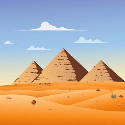 Camel Caravan Crossing Egypt Pyramid Desert Arabian Landscape Illustration 2034744 Vector Art at Vecteezy Arabian Illustration, Pyramid Illustration, Arabian Landscape, Landscape Illustration, In The Desert, The Desert, Pyramid, Culture Art, Caravan