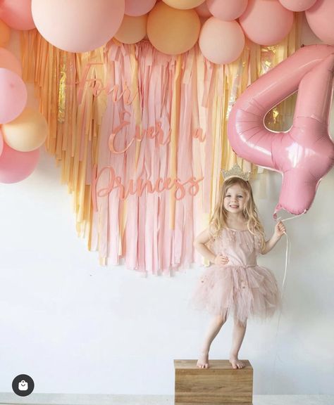 Backdrop Fringe, Fairy Garden Birthday Party, 1st Birthday Party For Girls, Girl Bday Party, Backdrop Birthday, Princess Theme Party, Garden Party Birthday, Girl Birthday Decorations, Garden Birthday