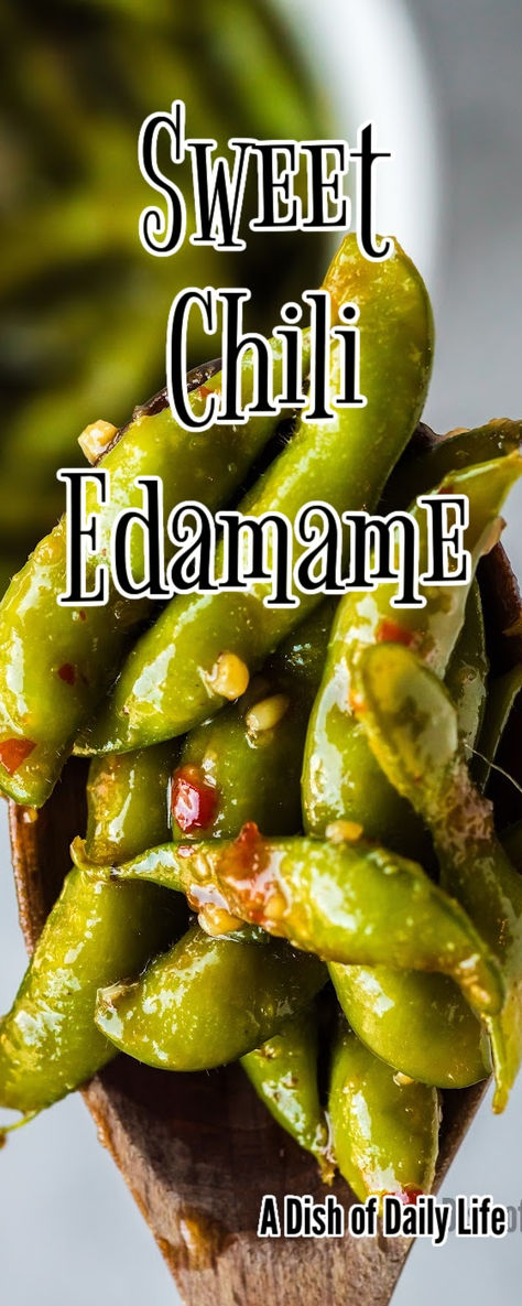 The mix of flavors in this sweet chili edamame is perfect. This is a dish that takes regular edamame and turns it into a perfect chili garlic edamame masterpiece. Taking a classic snack to new heights, this deserves a spot in your next gathering. #numstheword #sweetchiliedamame #spicyedamame #sweetandspicyedamame #chiliedamame #sweetspicyedamame #edamamesweetchilisauce #chiliedamamerecipe #sweetandspicyedamamerecipe Chili Garlic Edamame, Edamame Vegan Recipes, Chili Edamame Recipe, Spicy Edamame Recipes, Edamame Sauce, Edamame Recipes Snack, How To Cook Edamame, Spicy Garlic Edamame, Edamame Recipes Spicy