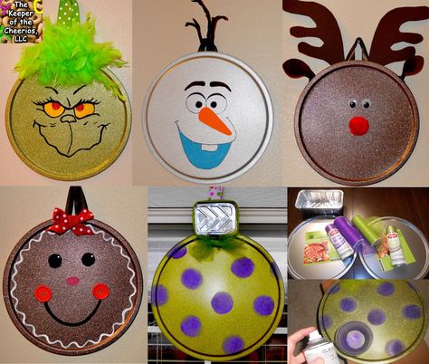 The Keeper of the Cheerios: Pizza Pan Ornaments Door Hangers Diy Easy, Lid Crafts, Jar Lid Crafts, Pizza Pans, Christmas Crafts To Sell, Canning Lids, Pizza Pan, Diy And Crafts Sewing, Snacks Für Party