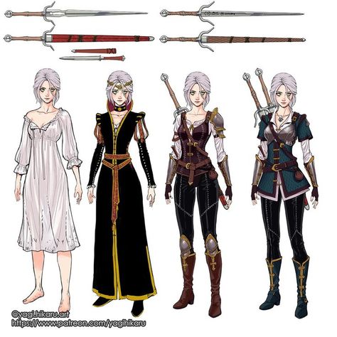 Witcher Art, Female Armor, Female Character Design, Medieval Fantasy, Fantasy Clothing, Fantasy Fashion, Dnd Characters, The Witcher, Character Outfits