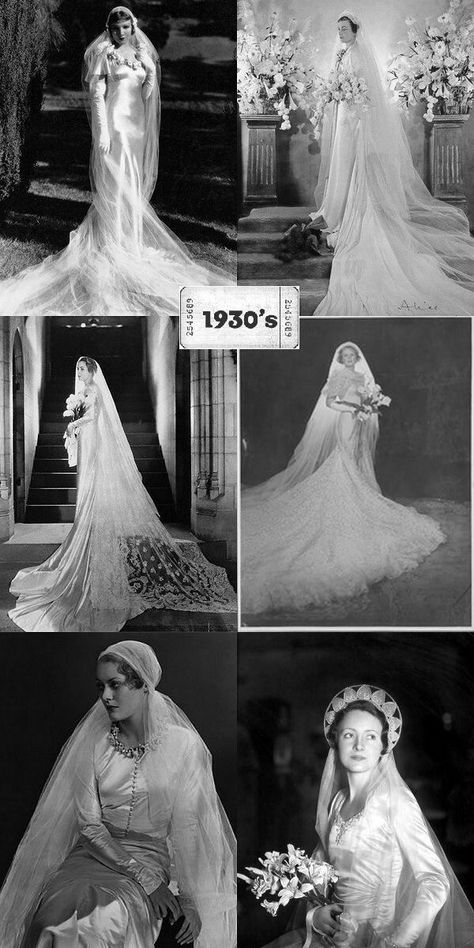 1930s Wedding Veil, 1930 Wedding Dress 1930s Style, Weddibg Dresses, 1930 Wedding Dress, 1930s Bride, 1930 Wedding, 30s Wedding Dress, 1940s Wedding Theme, 1930s Wedding Gown