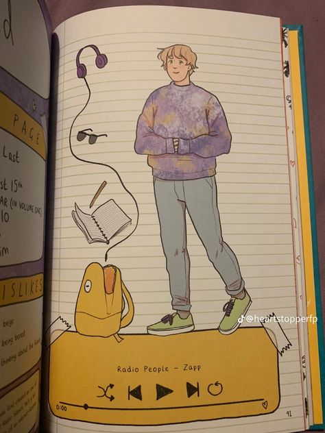 Heartstopper Yearbook, Aled Last, Heartstopper Aesthetic, Alice Osman, Kawaii Journal, Radio Silence, Alice Oseman, Heart Stopper, Alice Book