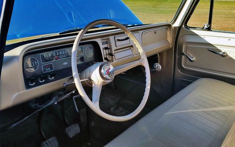 Chevy Truck Interior, C10 Interior, 1965 Chevy C10, Old Chevy Pickups, Chevy K10, Chevrolet Dealership, Chevy Pickup Trucks, Dodge Truck, Truck Interior