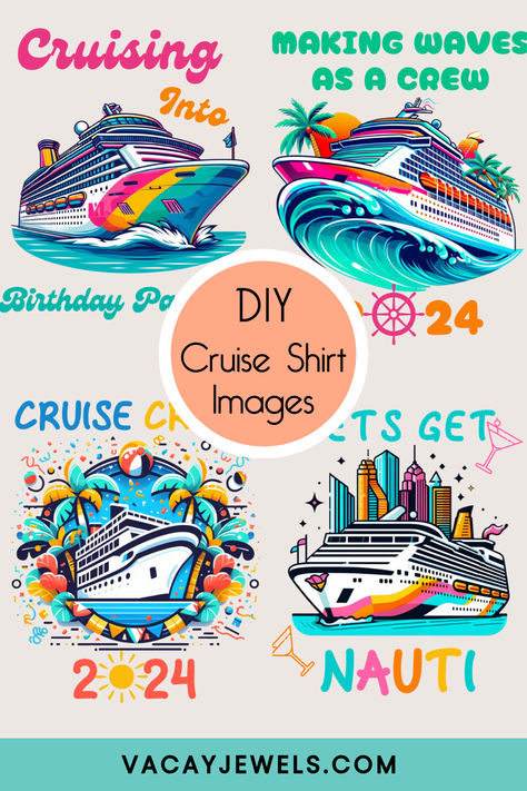 DIY Cruise Shirt Ideas Cruise Ship Design, Shirt Images, Cruise Attire, Packing List For Cruise, Ship Design, T Shirt Ideas, Cruise Shirt, Cruise Outfits, Design Tshirt