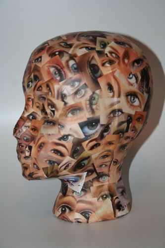 Art Mannequin, Styrofoam Head, Mannequin Art, Arte Peculiar, Wig Stand, Gcse Art, A Level Art, Ap Art, Weird Art