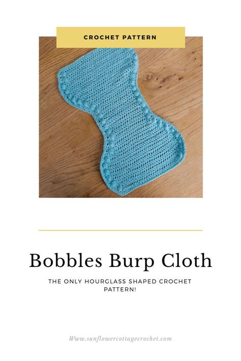 Elegant and cute, our burp cloth patterns are the only crochet hourglass patterns!  Perfect for a baby shower gift or for your own little one.  A must have in any nursery or diaper bag! Free Baby Patterns Crochet, Crochet New Mom Gift, Crochet Burp Cloth Pattern Free, Crochet Burp Cloth, Burp Cloth Pattern, Burp Cloth Patterns, Cottage Crochet, Cloth Crochet, Burb Cloth