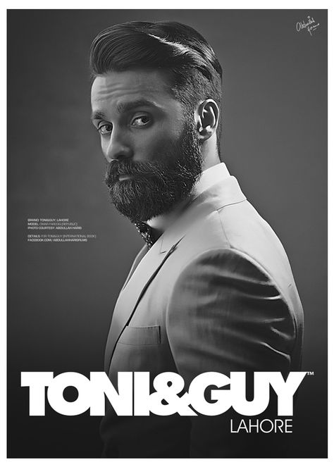 Omar Farooq of Republic. For TONI&GUY, Lahore. Photo Courtesy: Abdullah Haris. Omar Farooq, Toni And Guy, Mens Haircut, Beard Tattoo, Men Hair, Beards, Haircuts For Men, Mens Hairstyles, Art Inspiration