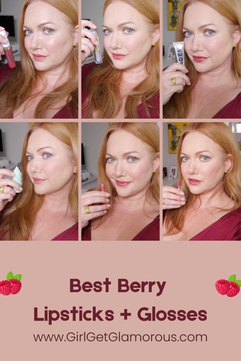 The Best Berry Lipsticks for Fair Skin + Redheads Berry Lips Makeup, Makeup For Redheads, Freckled Skin, Fair Skin Makeup, Drugstore Lipstick, Plum Lipstick, Blonde Extensions, Redhead Makeup, Berry Lipstick