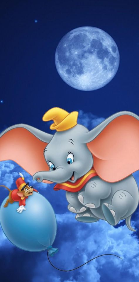 Cartoon Wallpaper Iphone Disney Princess, Disney Dumbo Tattoo, Disney Dumbo Art, Dumbo Wallpaper, Dumbo Art, Dumbo Cartoon, Dumbo The Elephant, Dumbo Disney, Disney Usa