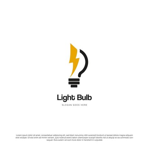 Light bulb logo designs symbol light bul... | Premium Vector #Freepik #vector #light-icon #lamp-logo #innovation-icon #silhouette-logo Light Bulb Logo Design Ideas, Lighting Logo Ideas, Electrical Engineering Logo, Innovation Logo Design, Bulb Logo Design, Path Logo, Electrical Logo, Innovation Logo, Electricity Logo